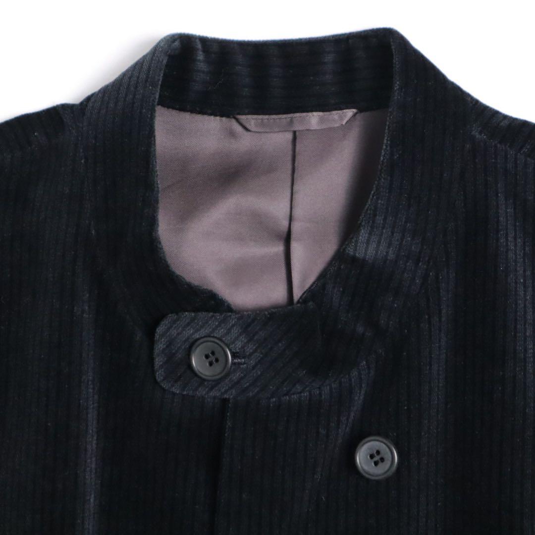 Vintage 80s 90s ベロア マオカラー 上下 セットアップ スーツ