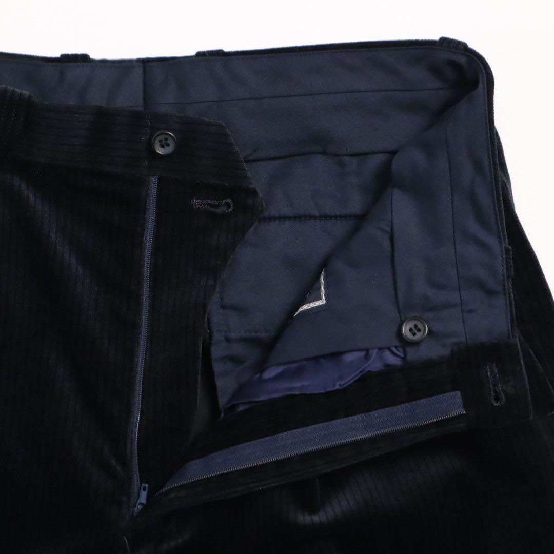 Vintage 80s 90s ベロア マオカラー 上下 セットアップ スーツ