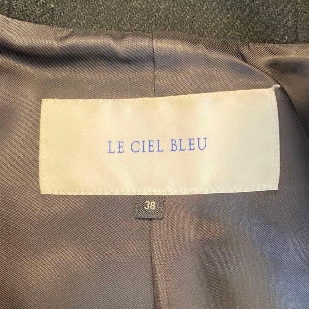 ルシェルブルー　フードオーバーコート ネイビー le ciel blue