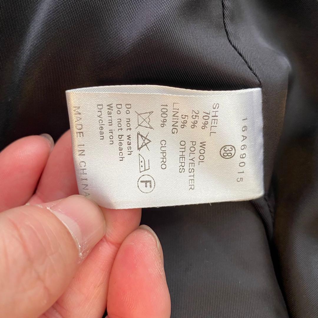 ルシェルブルー　フードオーバーコート ネイビー le ciel blue