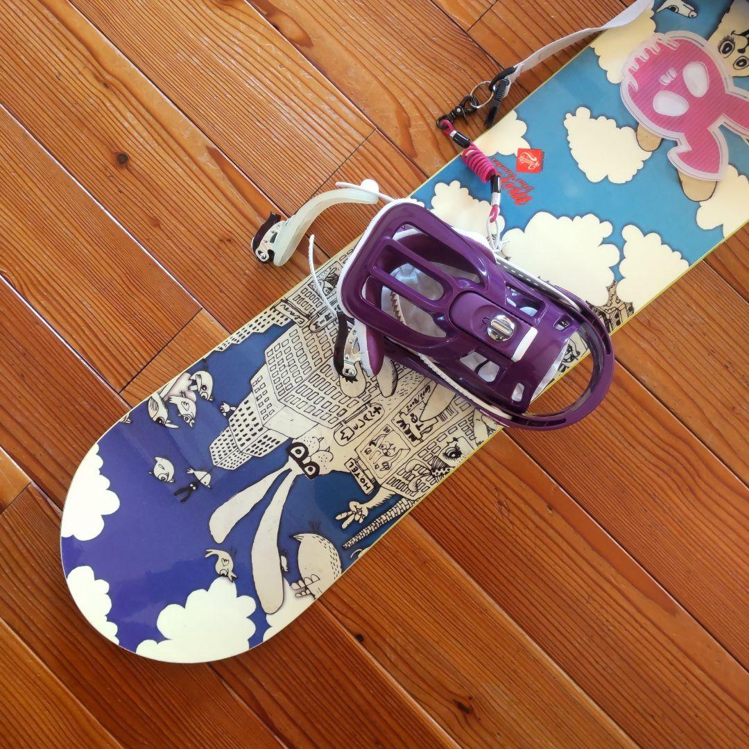 カラフル スノーボード 143cm+ビンディング