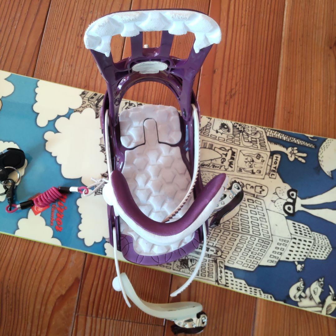 カラフル スノーボード 143cm+ビンディング