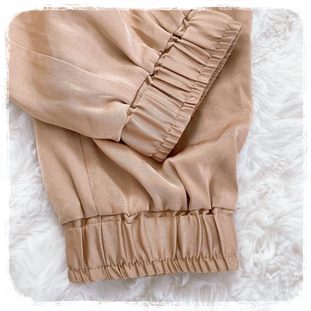 未使用タグ付き SUGAR ROSE サテンカーゴパンツ シュガーローズ フリー