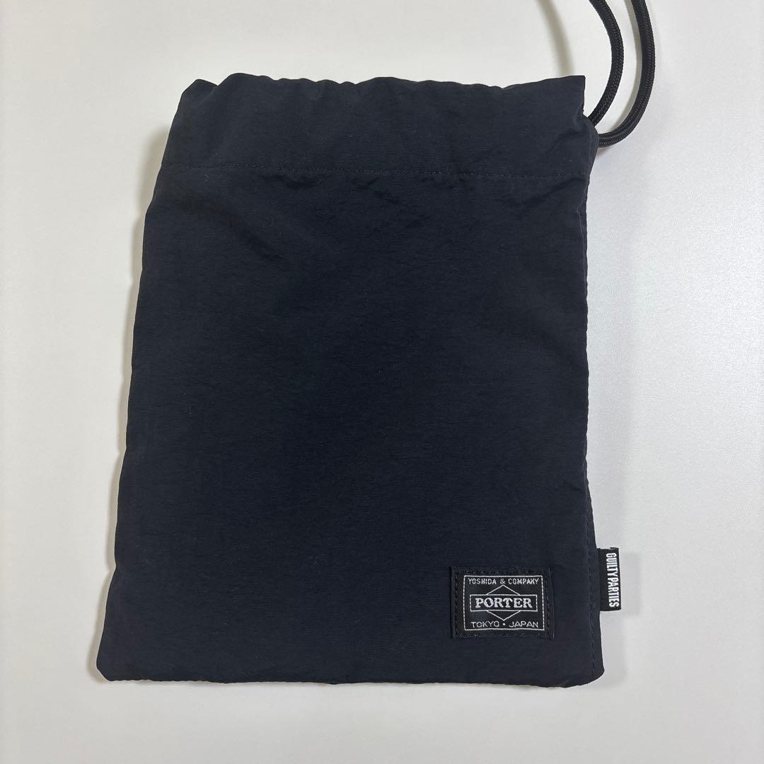 PORTER ワコマリア　巾着　ブラック