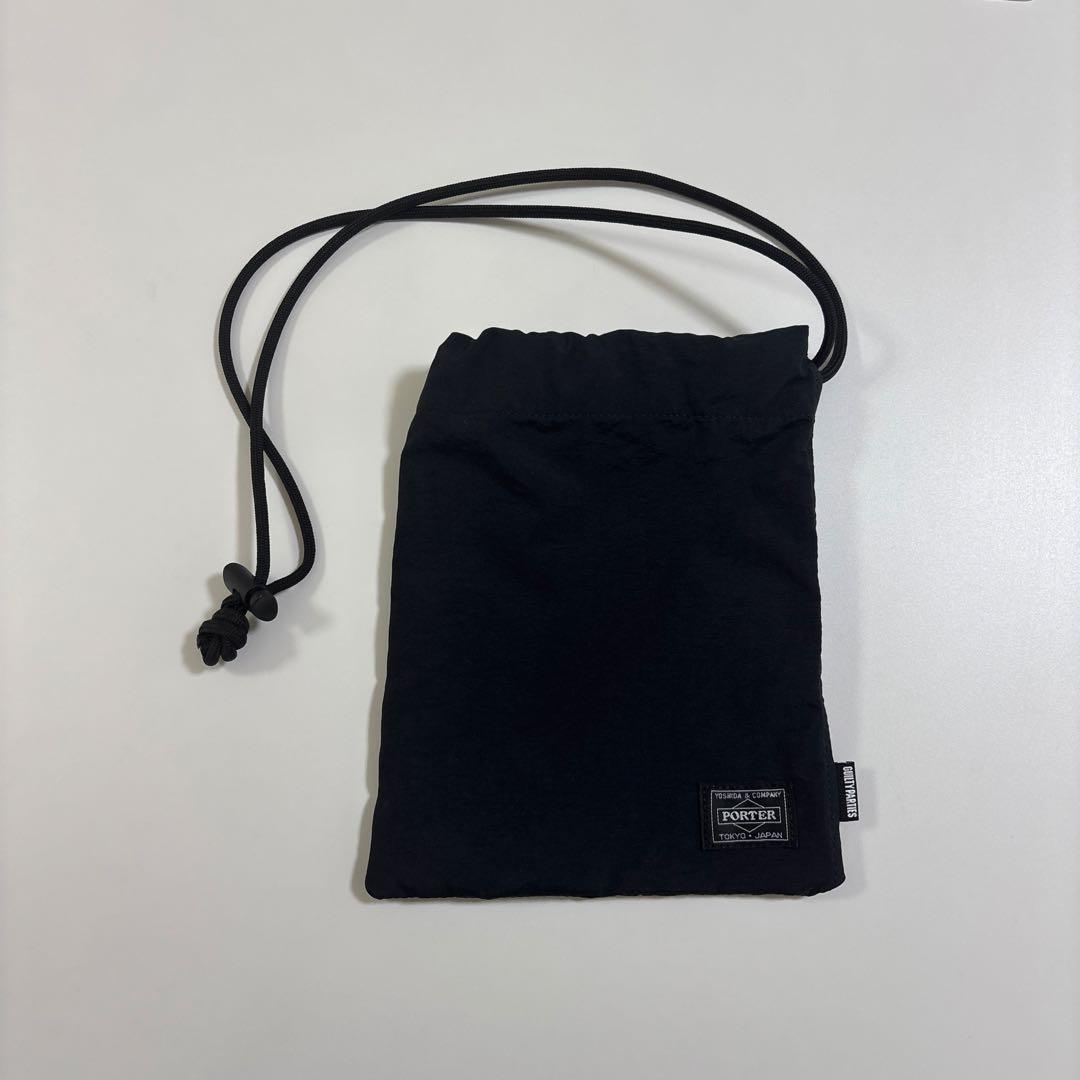 PORTER ワコマリア　巾着　ブラック