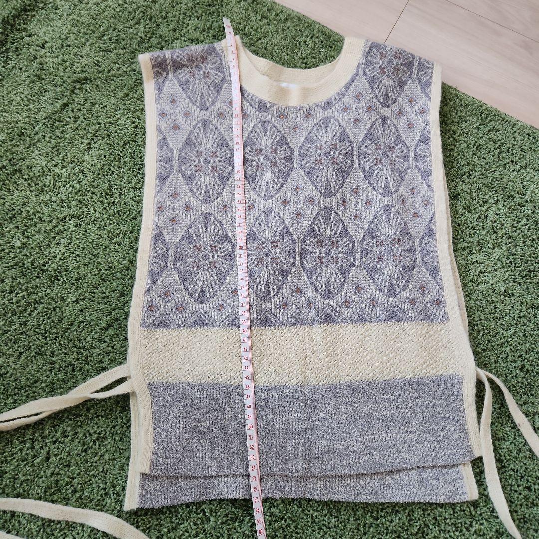 nitcaオーバルトライアングルジャガード ベスト