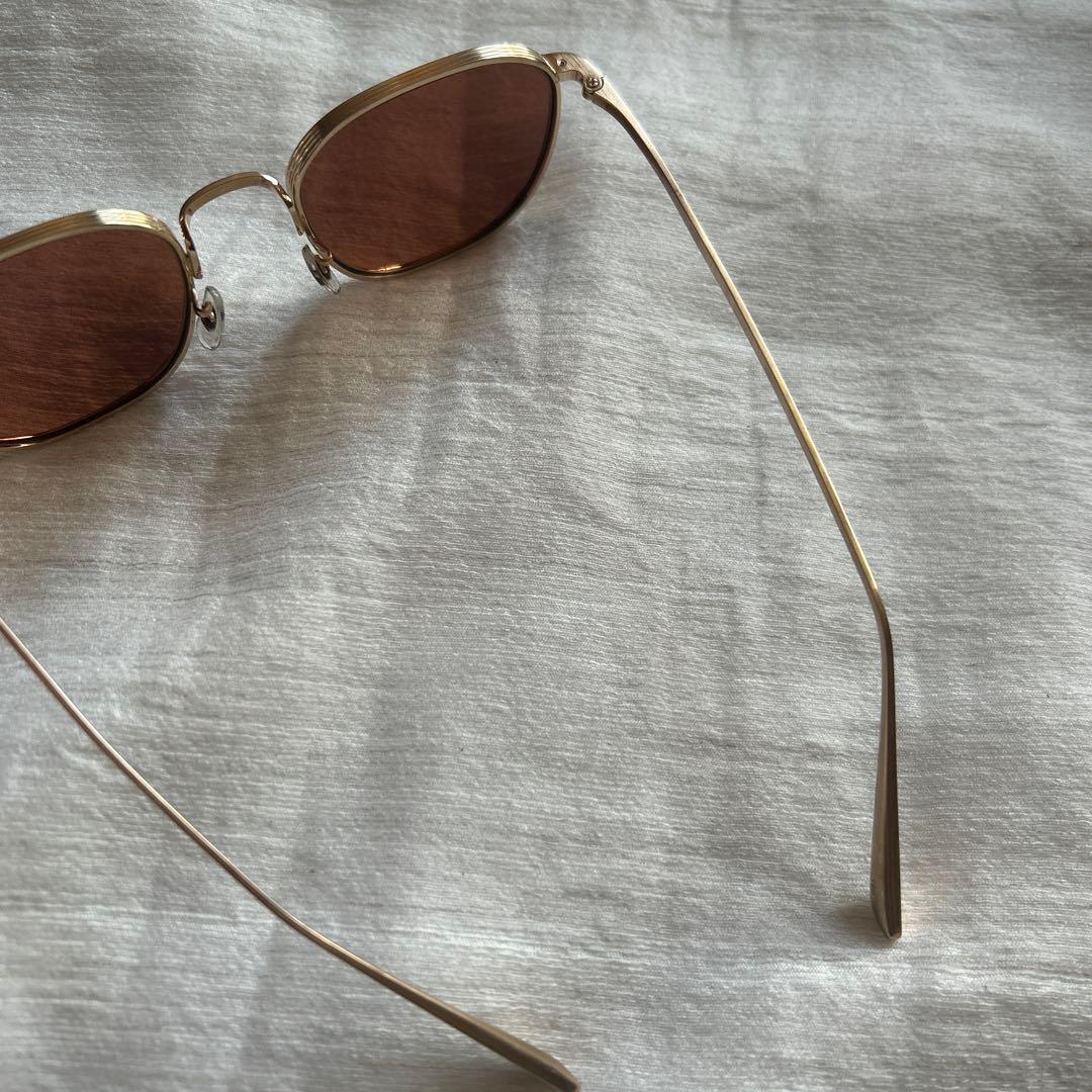 OLIVER PEOPLES × THE ROWゴールドフレーム サングラス