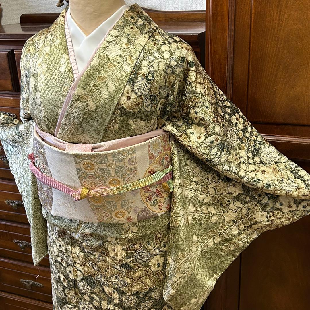 逸品　未使用　【作家物　辻が花　絞り】　訪問着