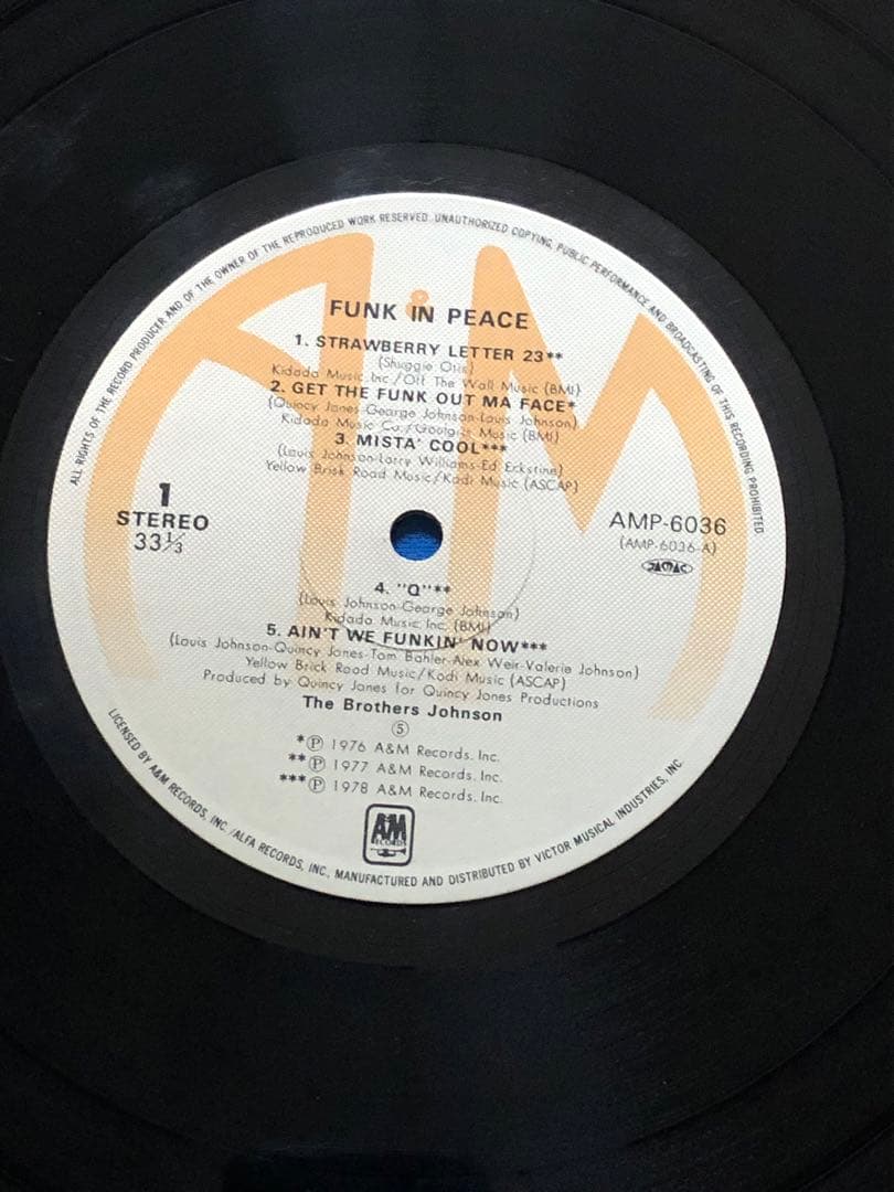 LPレコード♢ブラザース・ジョンソン♢AMP-6036♢うg4952w43