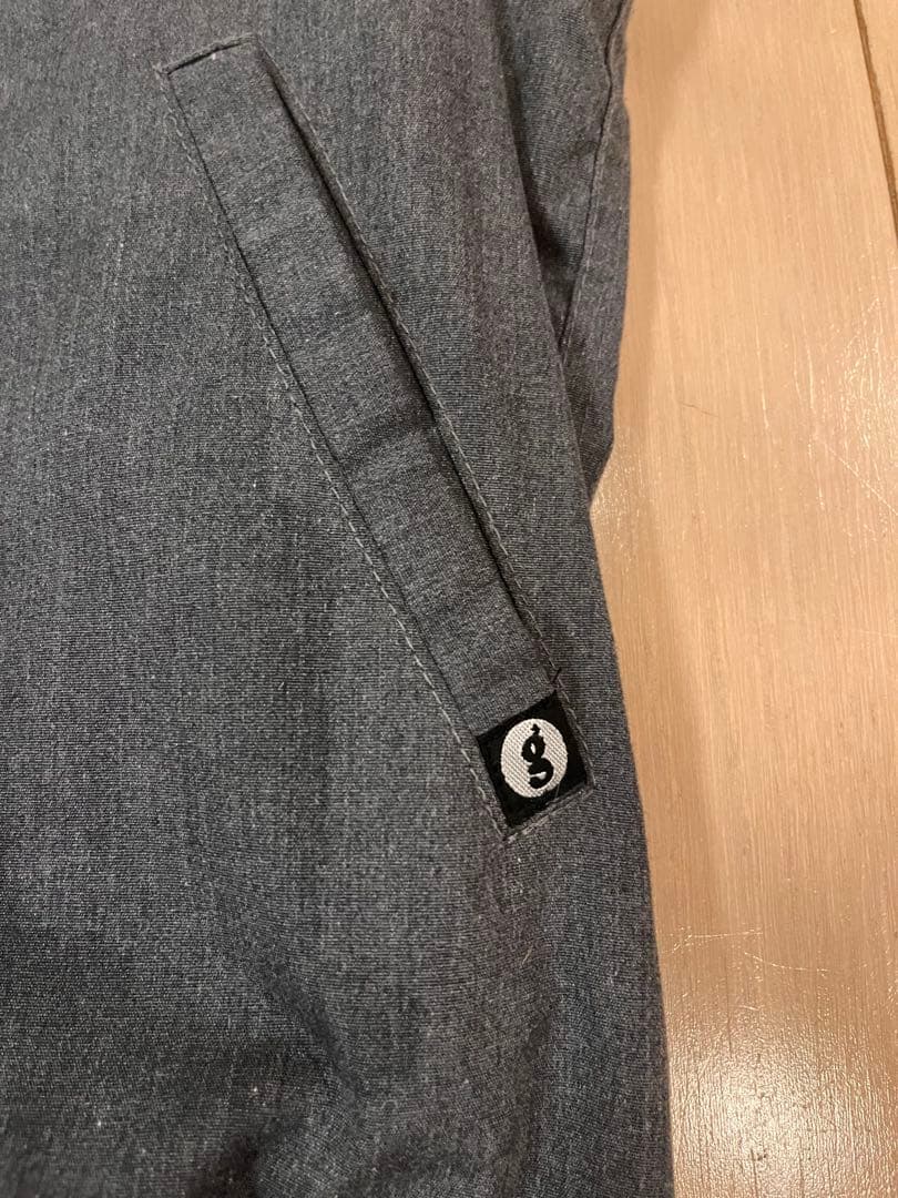 GOODENOUGH ボールパークジャケット スタジャン GEロゴ XL グレー