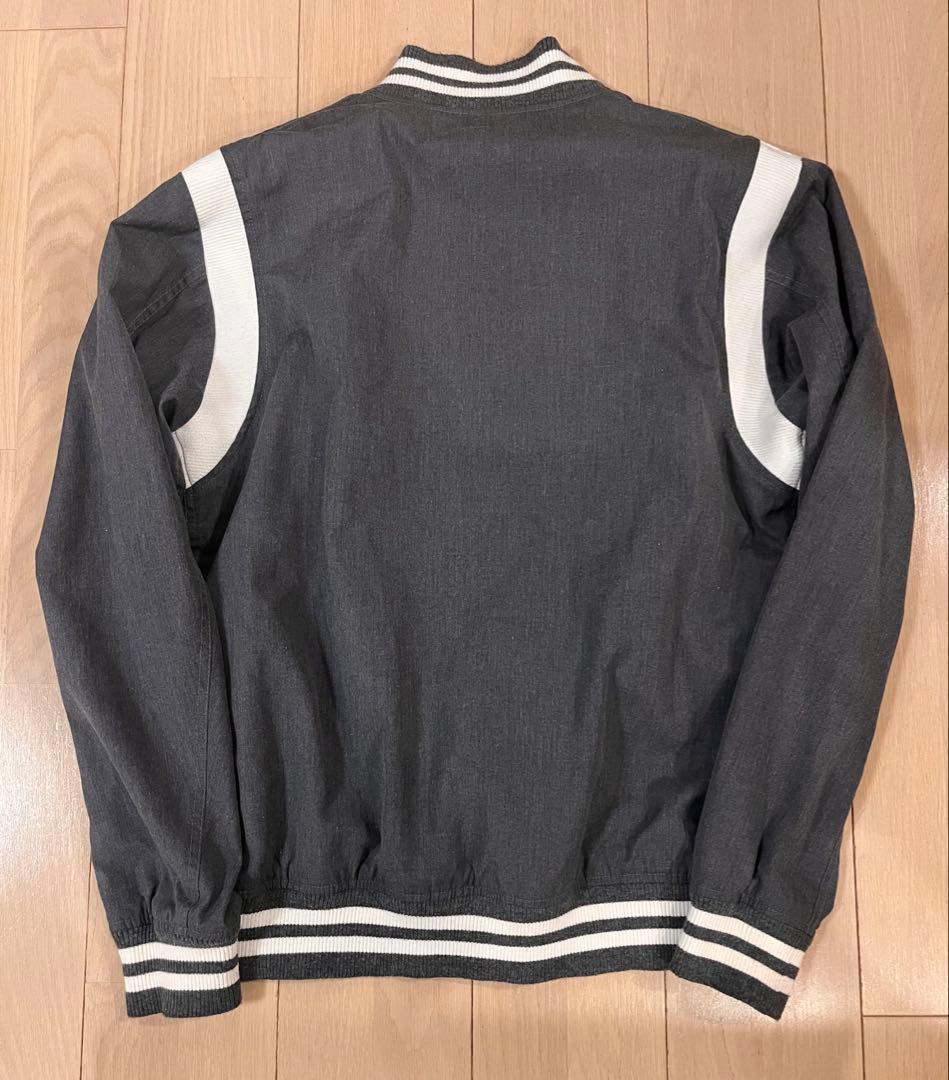 GOODENOUGH ボールパークジャケット スタジャン GEロゴ XL グレー