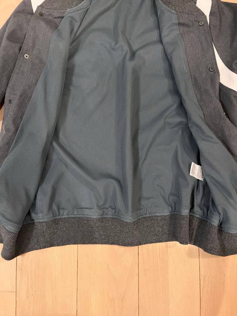 GOODENOUGH ボールパークジャケット スタジャン GEロゴ XL グレー