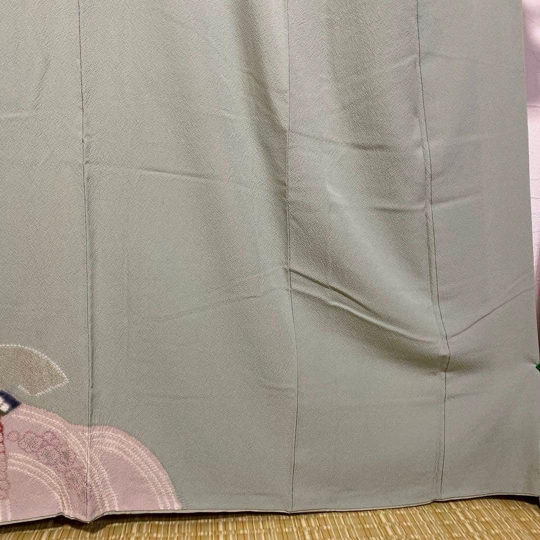 【専用】着物-辻が花着物156【訪問着】【未使用しつけ付】アンティーク調 他２点