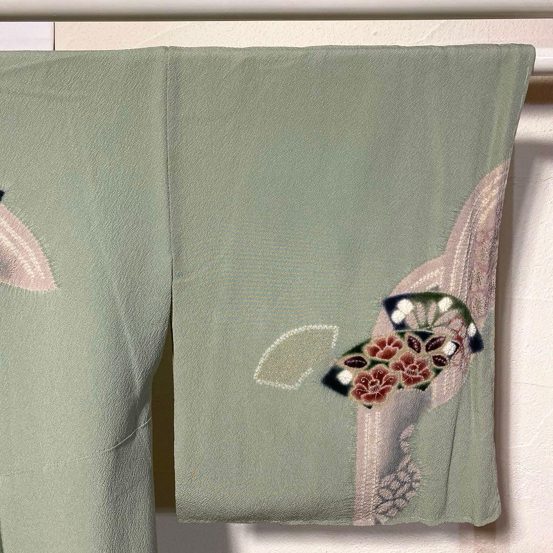 【専用】着物-辻が花着物156【訪問着】【未使用しつけ付】アンティーク調 他２点