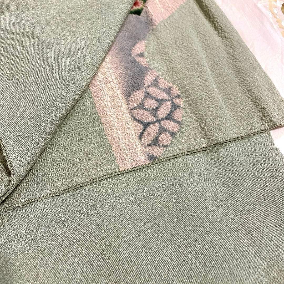 【専用】着物-辻が花着物156【訪問着】【未使用しつけ付】アンティーク調 他２点