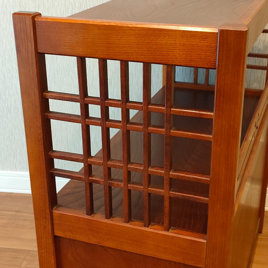 カリモク　和　チェスト　茶箪笥　欅　飾り棚