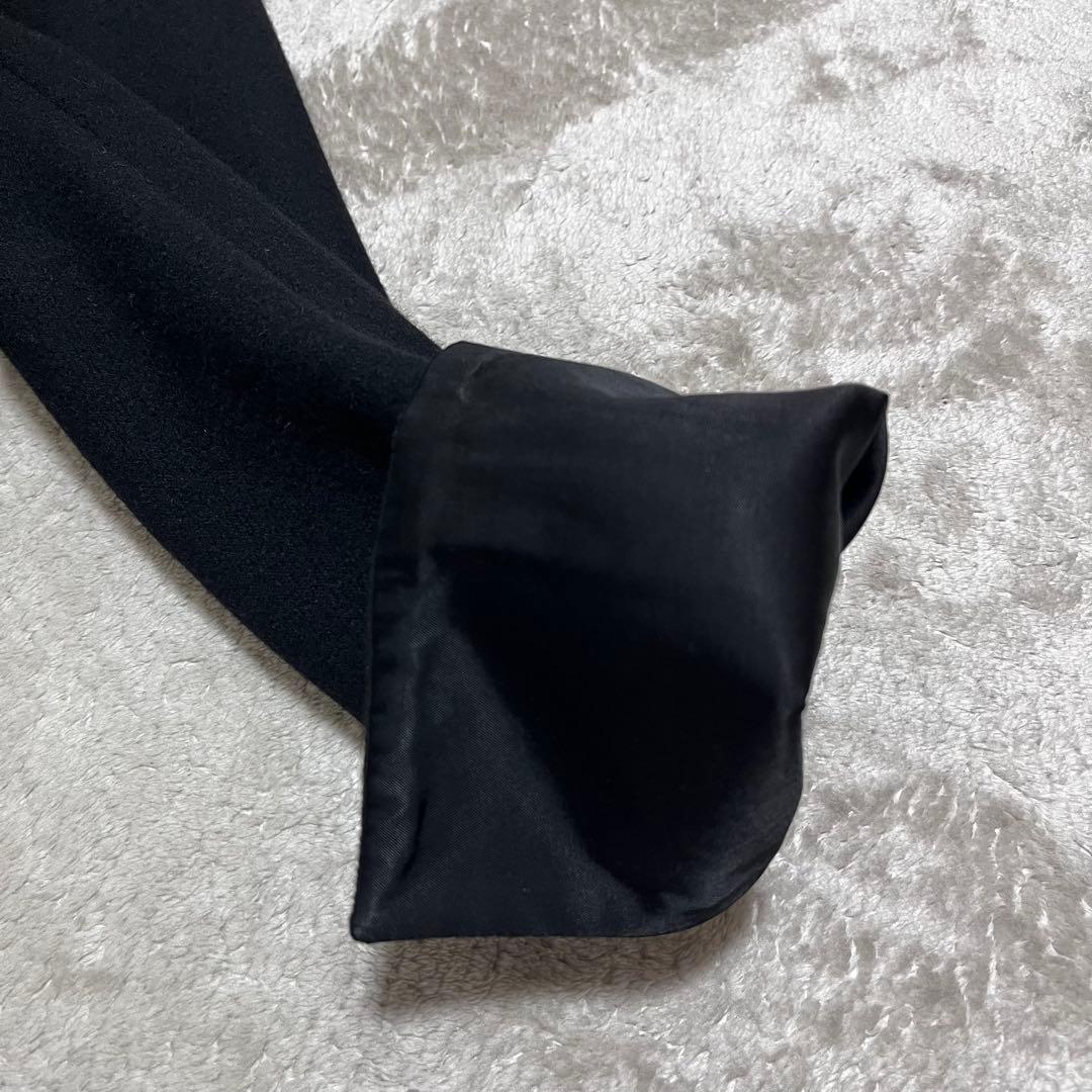 Leo　　　ウール　ダブル　チェスターコート　黒