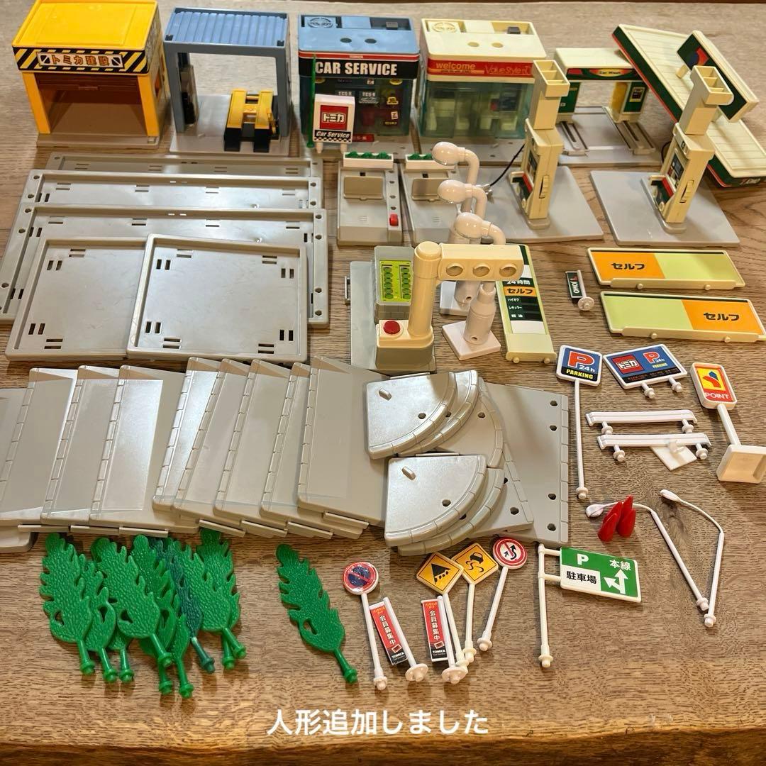 トミカタウン　ガソリンスタンドJOMO トミカ建設カーサービス駐車場　レア絶版