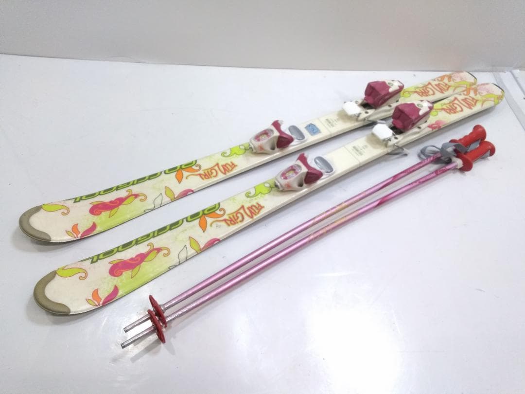 女子ジュニアカービングスキー4点セット ロシニョール120cm ブーツ21cm◇