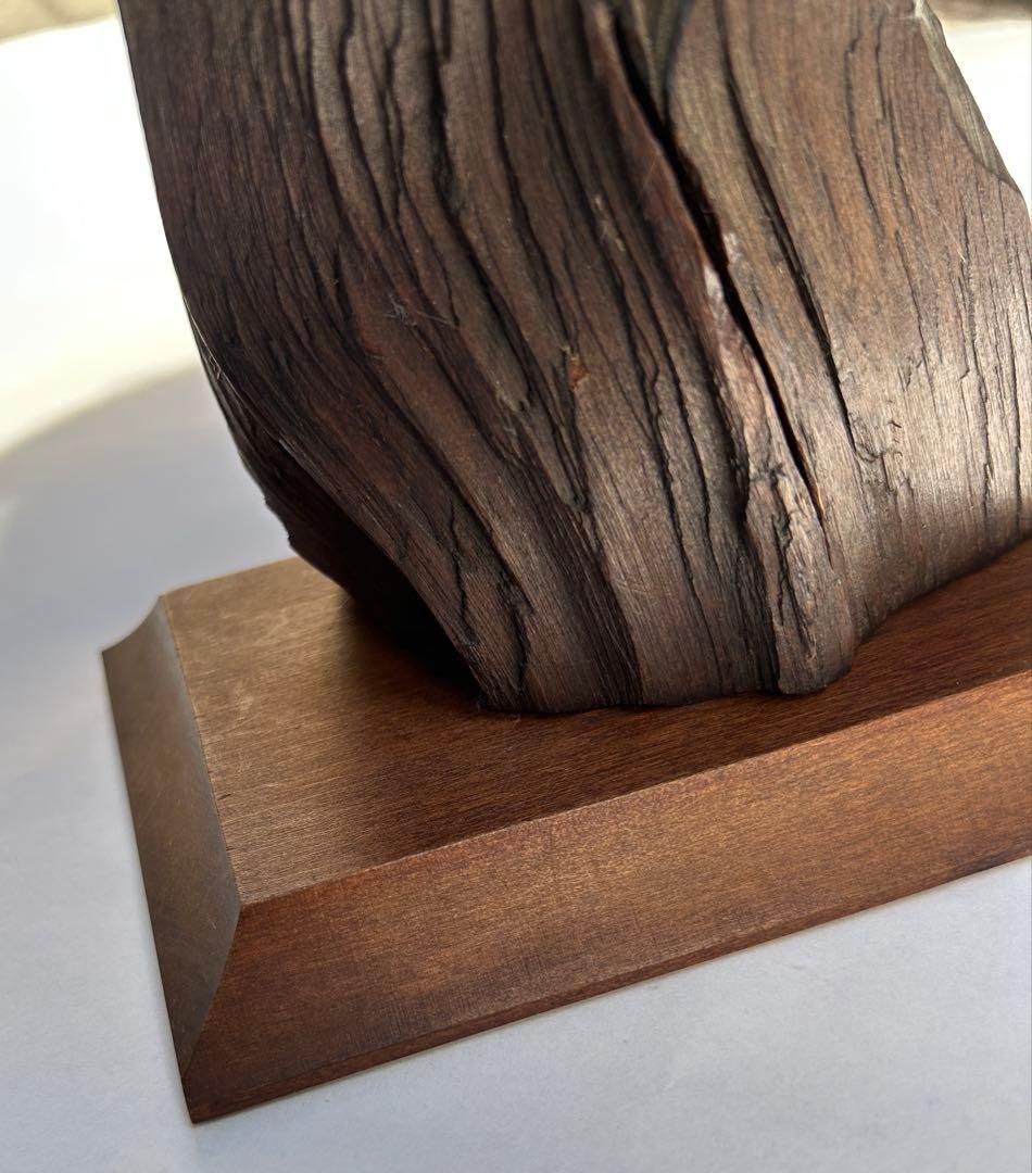 三*浩様 木製抽象彫刻 二人の人物像　夫婦像　アイヌ　木彫り　瀧口正満作品