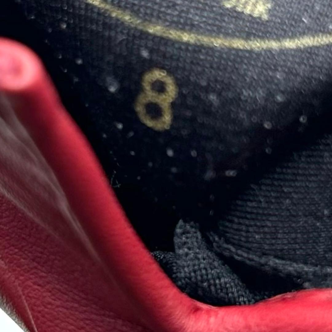 美品　HERMES レザーグローブ　羊革　ラムスキン　レッド　カデナ　手袋　赤