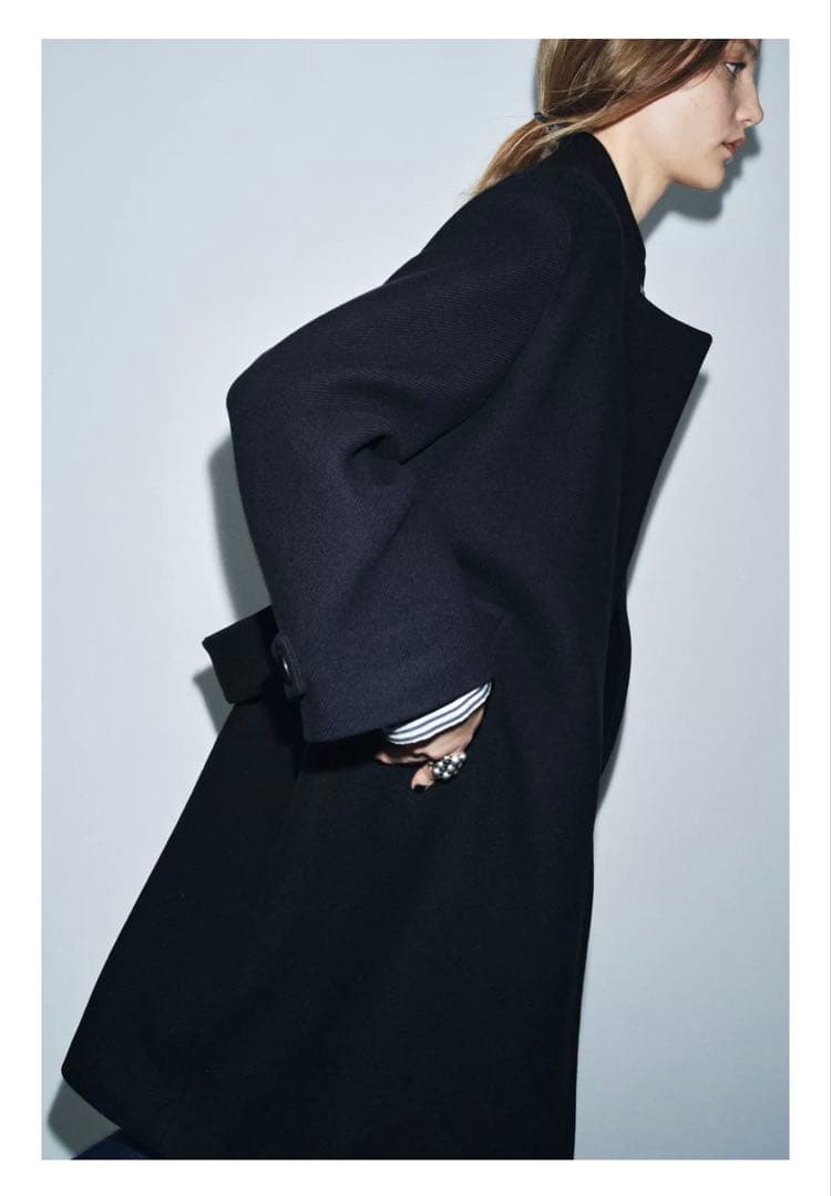 ZARA ZW COLLECTION ウールブレンドコートM