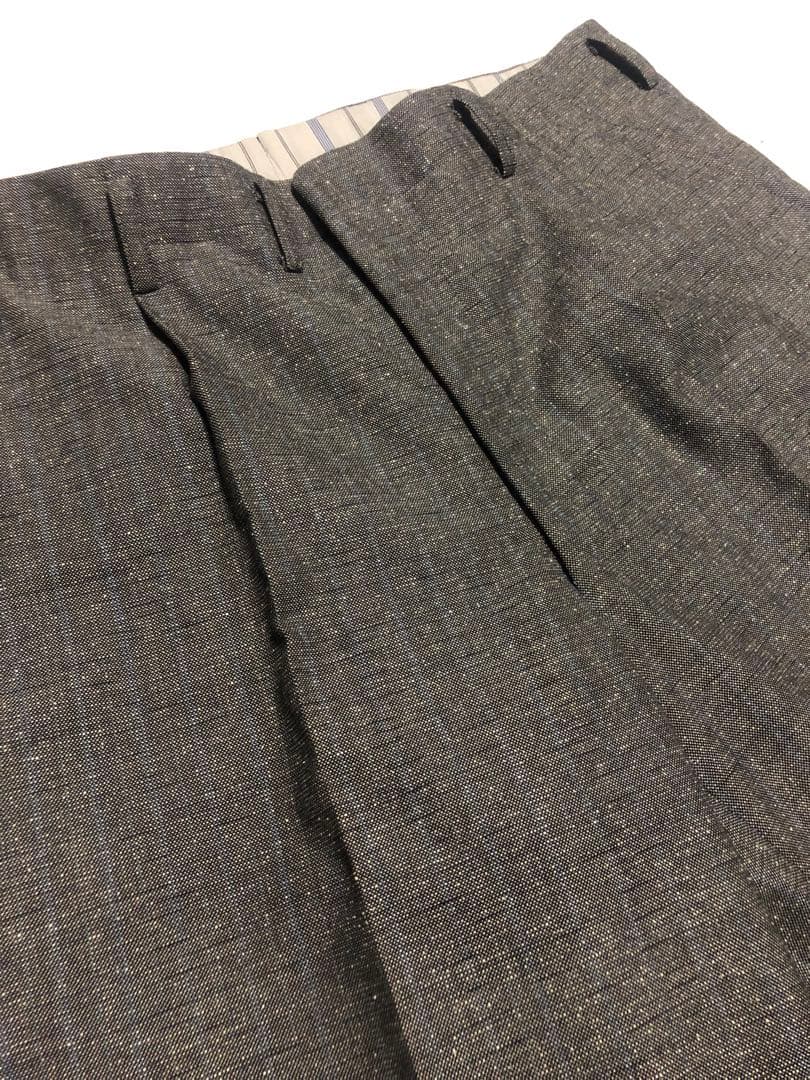 【圧巻の生地感】 70s TALON ウール&シルク ネップ スラックス