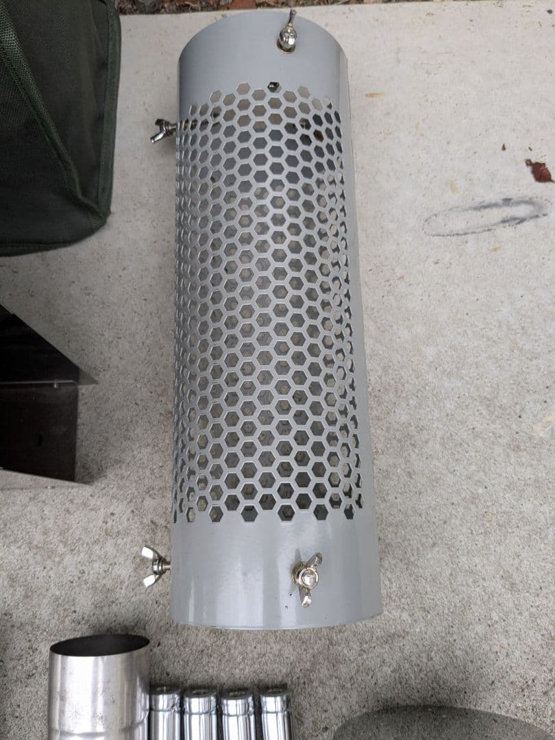 UNIFLAME（ユニフレーム）　ペレットストーブ　煙突ガード＆収納バッグ付き