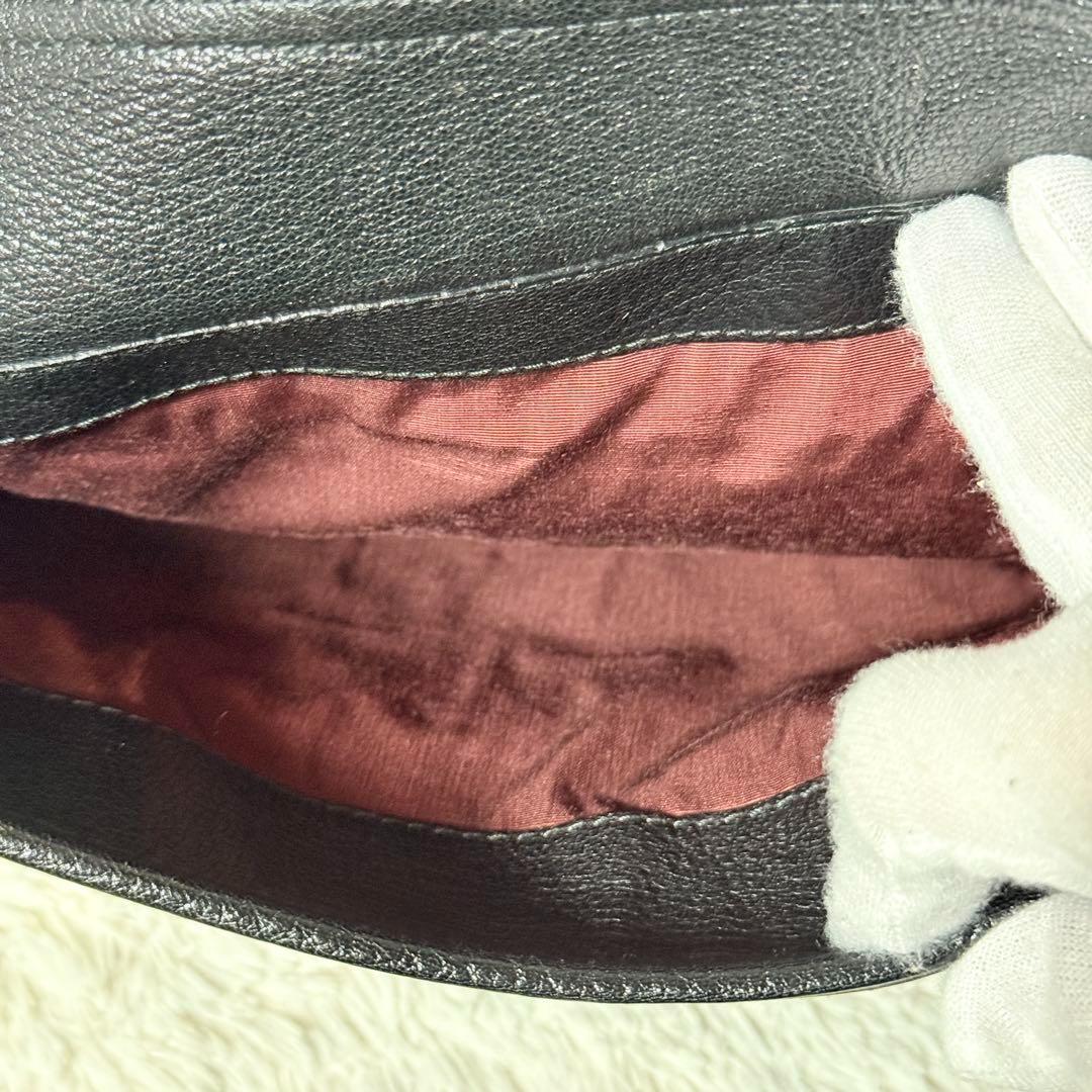 極美品✨LOEWE ロエベ アマソナ 36 ハンドバッグ レザー シボ革　黒