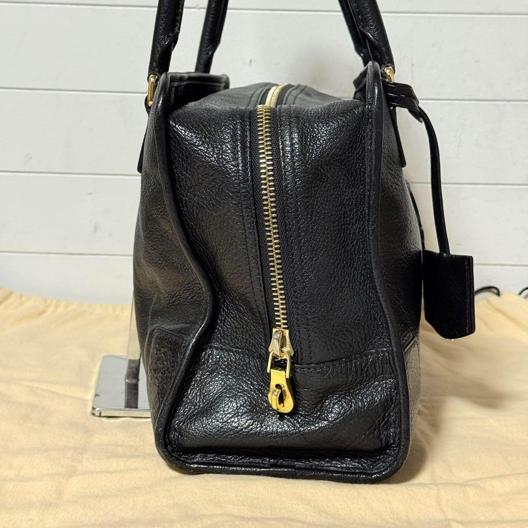 極美品✨LOEWE ロエベ アマソナ 36 ハンドバッグ レザー シボ革　黒