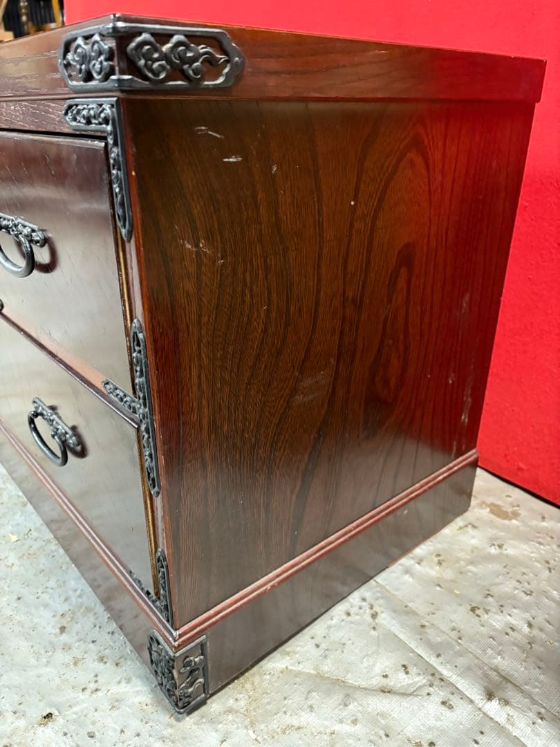 きゃら　筑後民芸　和箪笥　チェスト　欅材　和モダン