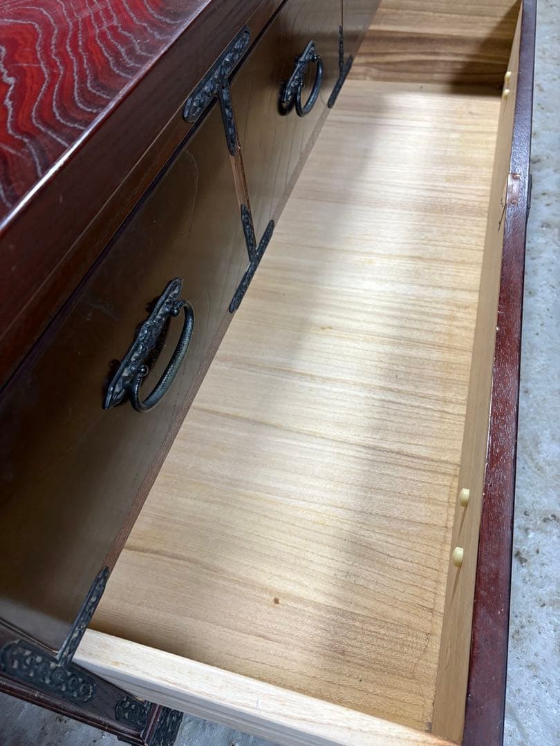 きゃら　筑後民芸　和箪笥　チェスト　欅材　和モダン