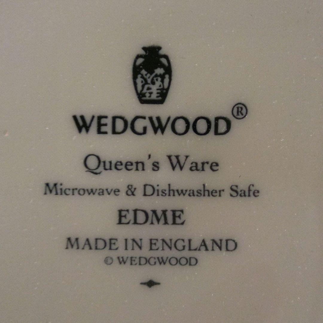【廃盤・未使用】黒壺 ウェッジウッド クィーンズウェア EDME プレート ５枚