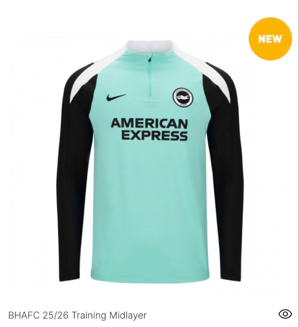 新シーズンブライトン25/26トレーニングミッドレイヤー