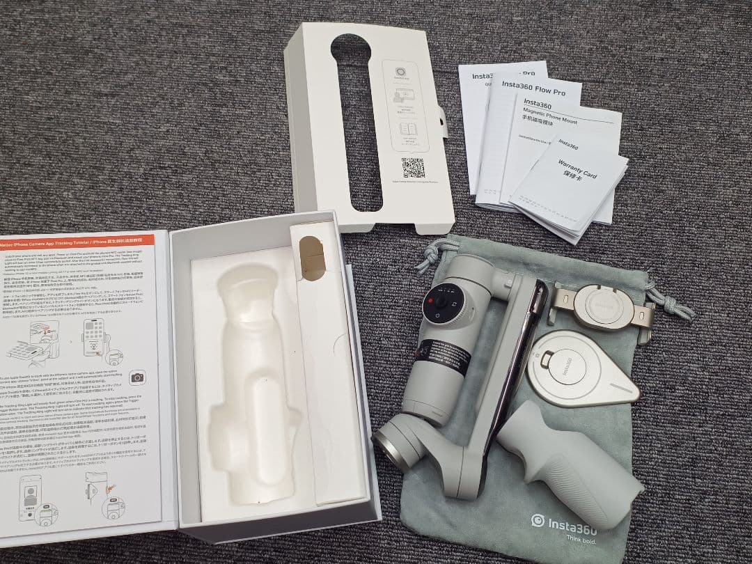 Insta360 Flow Pro ストーングレー　磁気マウント付