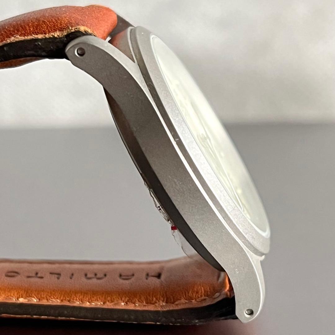 未使用品 HAMILTON ハミルトン カーキ 9445B クォーツ 革ベルト