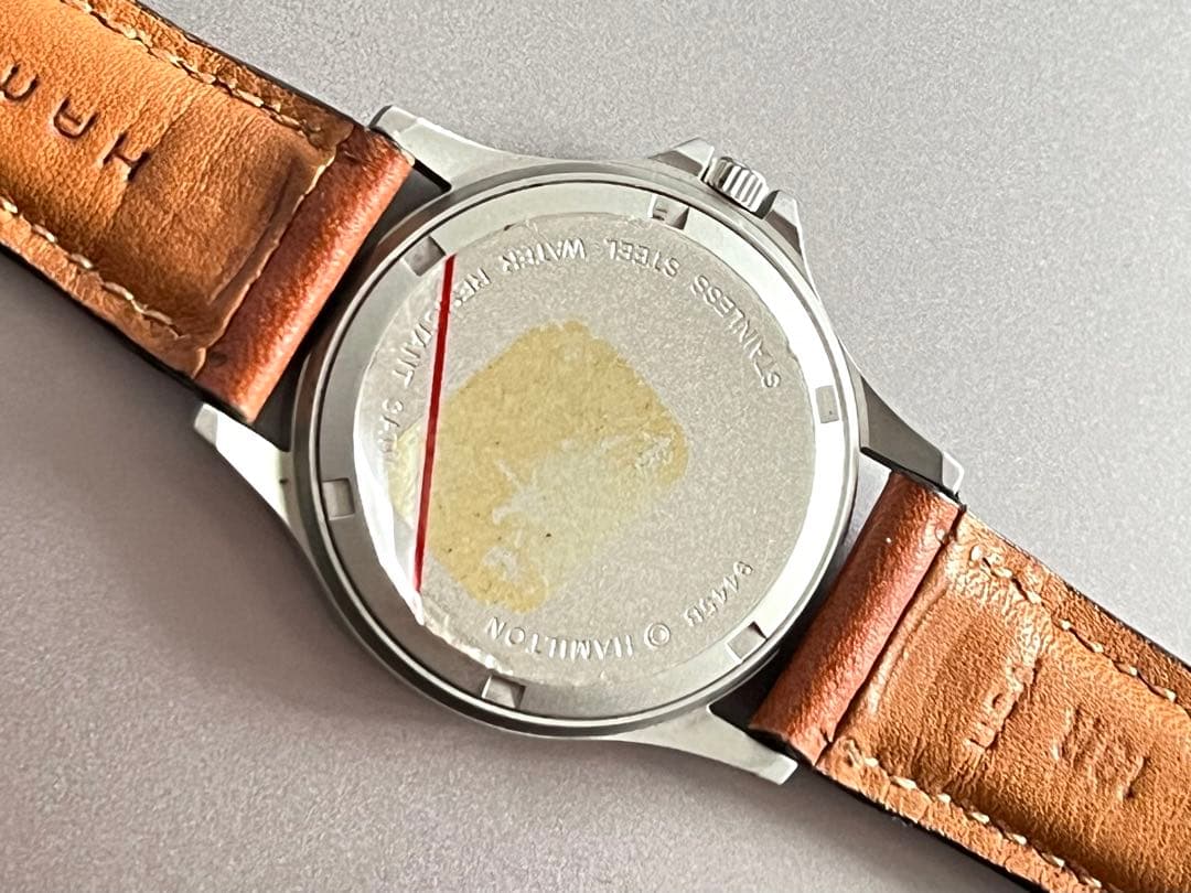 未使用品 HAMILTON ハミルトン カーキ 9445B クォーツ 革ベルト