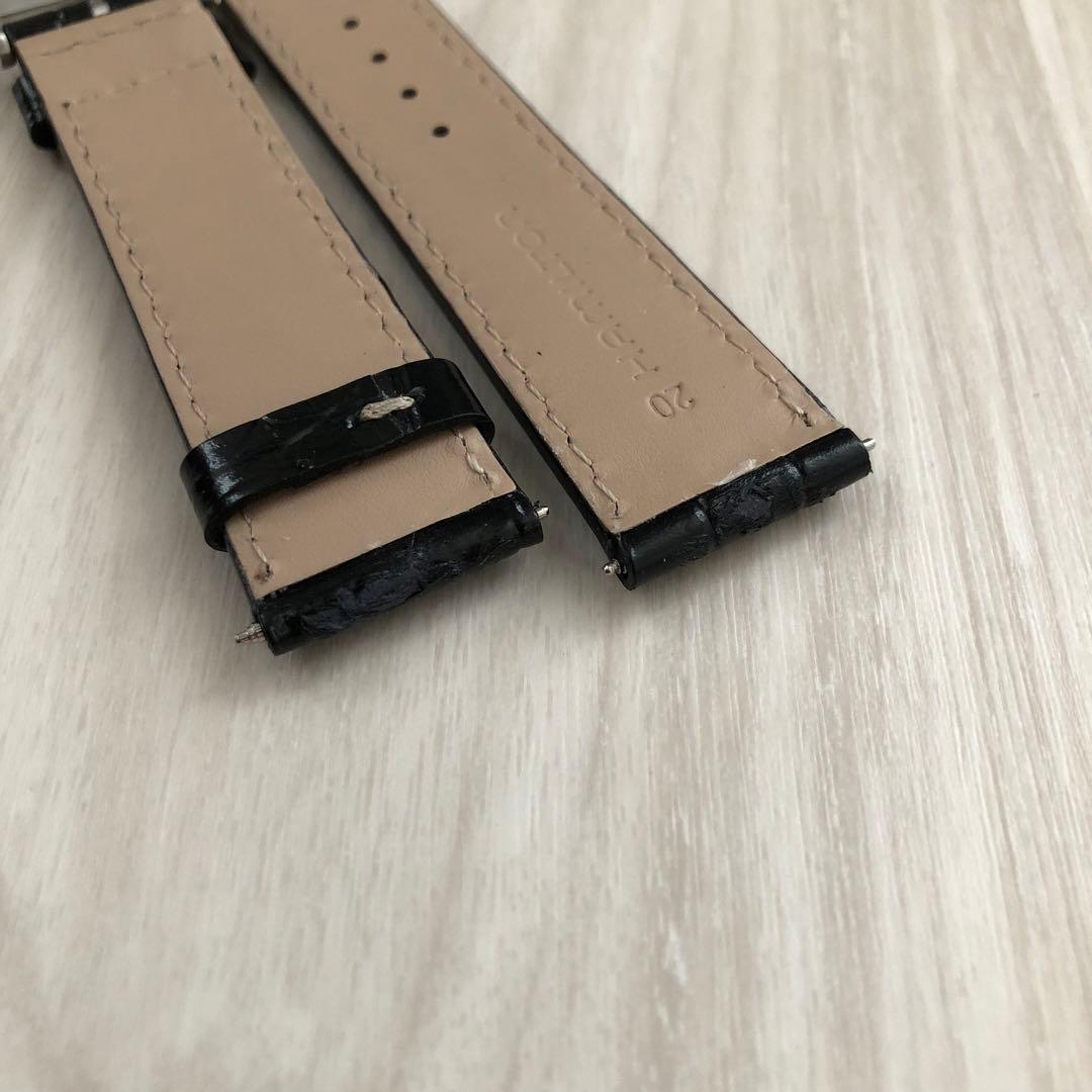 値下げ！【未使用品】HAMILTON カーキフィールドBLACK STRAP