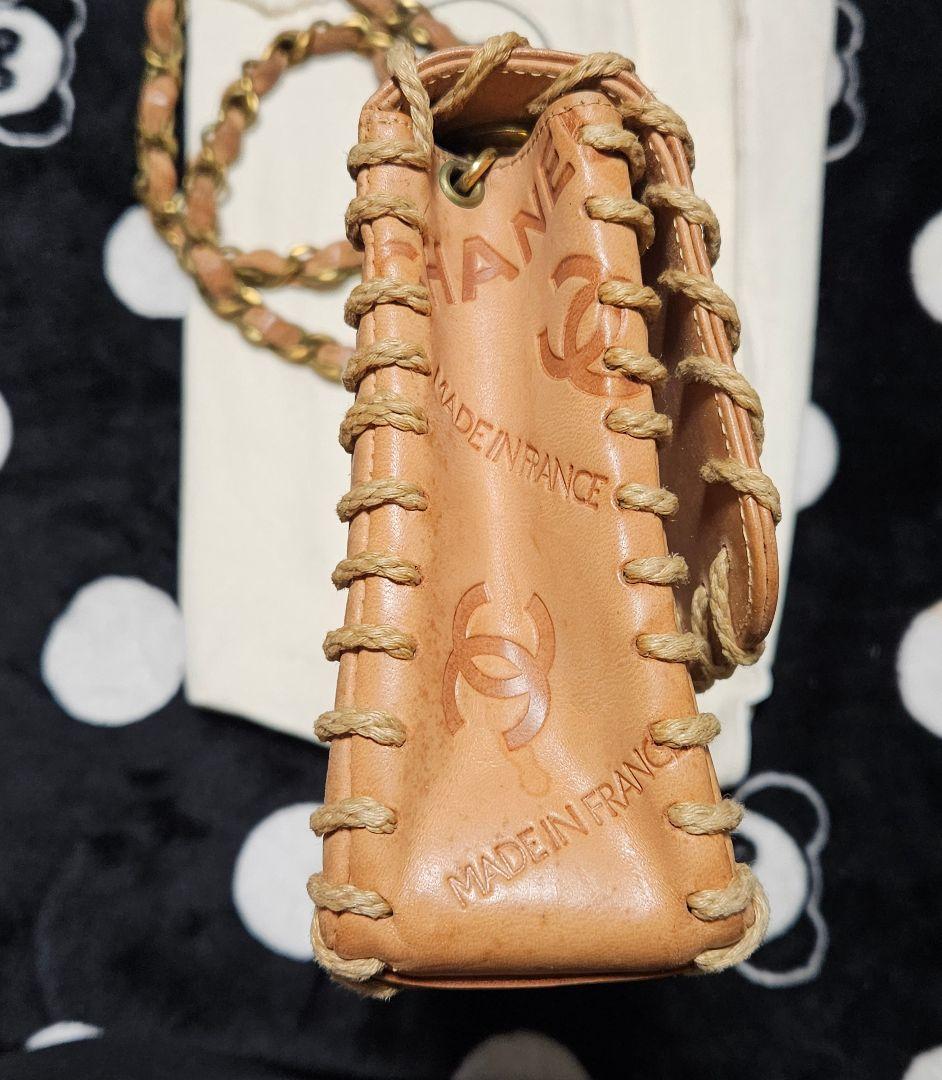 ベ*ル様 CHANEL シャネル ココマーク ロゴ レザー ショルダーバッグ ヴ