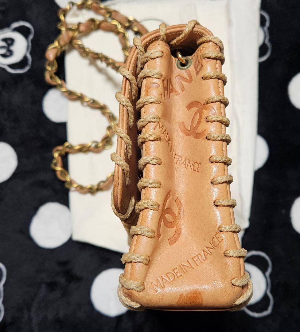 ベ*ル様 CHANEL シャネル ココマーク ロゴ レザー ショルダーバッグ ヴ