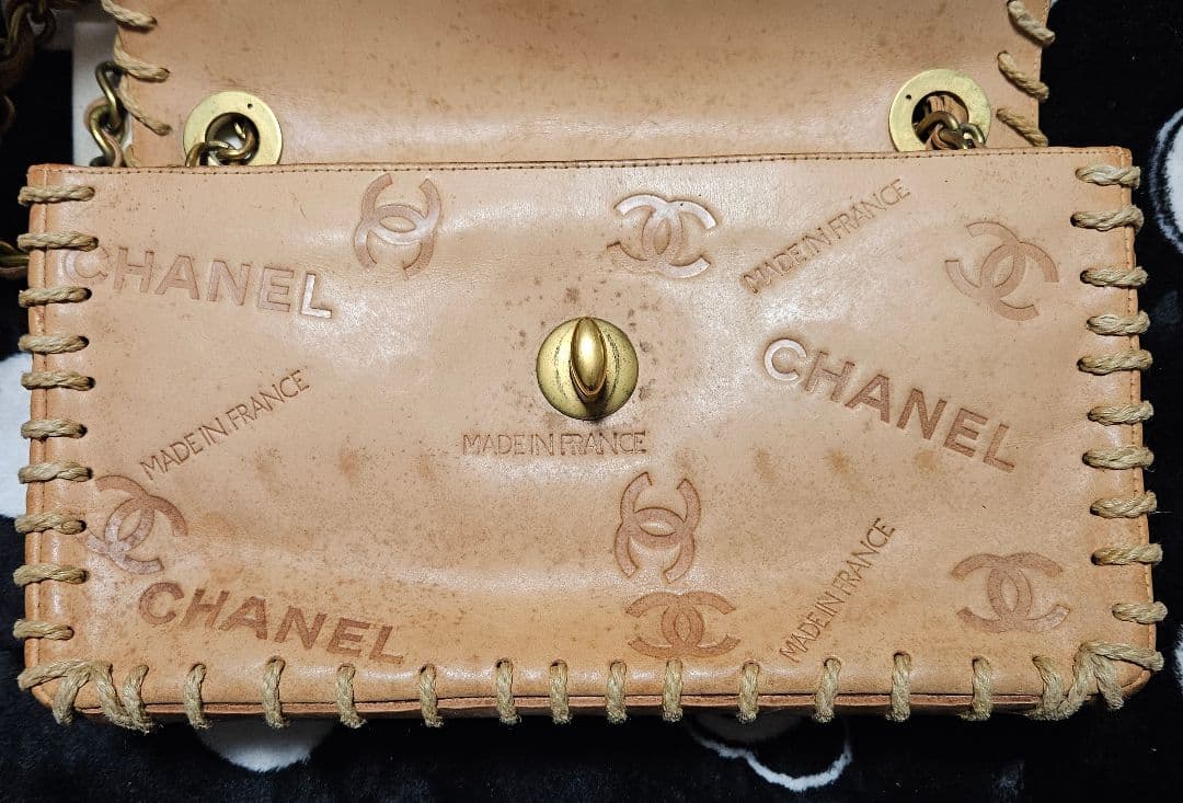 ベ*ル様 CHANEL シャネル ココマーク ロゴ レザー ショルダーバッグ ヴ