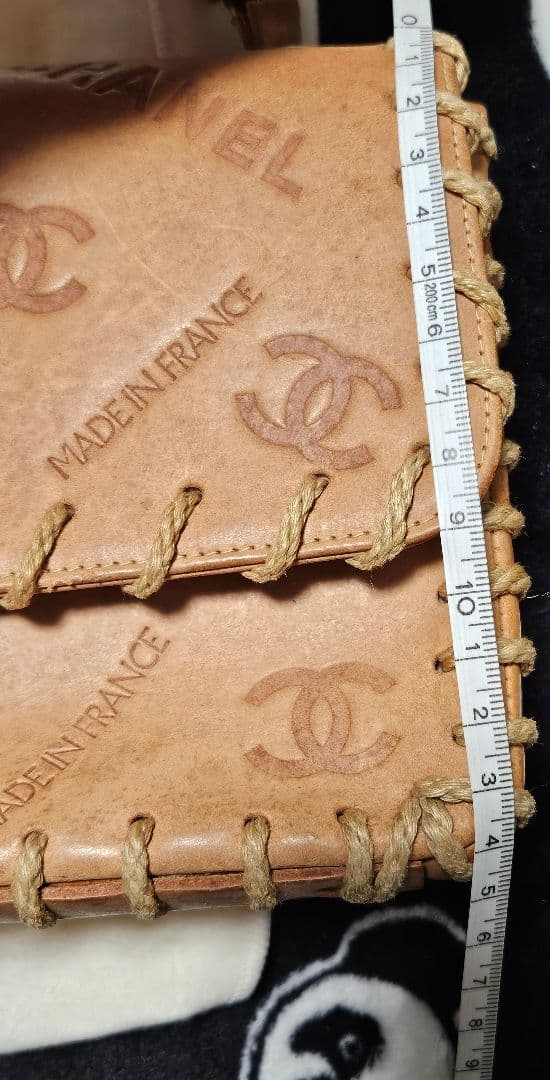 ベ*ル様 CHANEL シャネル ココマーク ロゴ レザー ショルダーバッグ ヴ