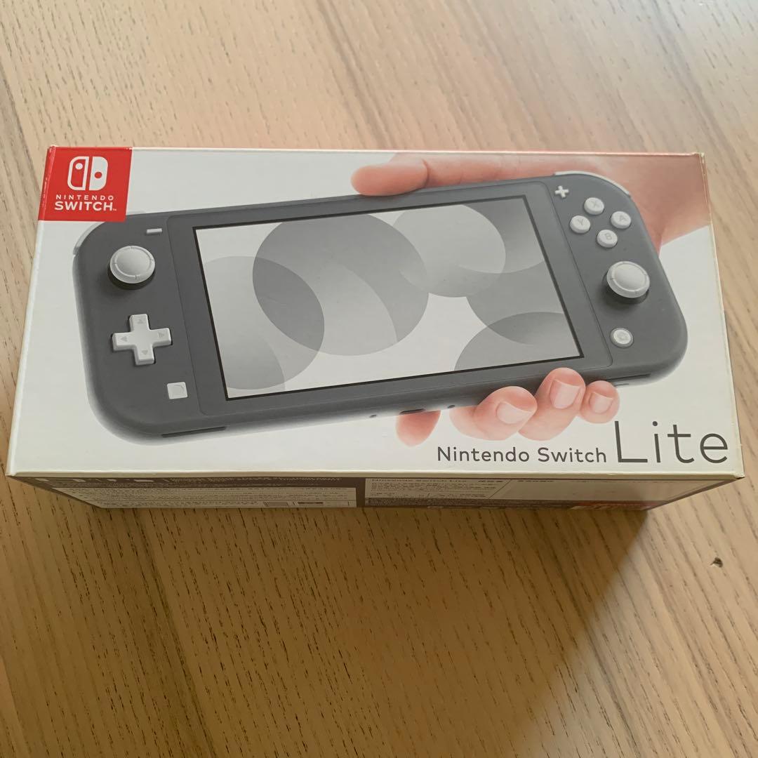 Nintendo Switch Lite グレー　箱、充電器つき