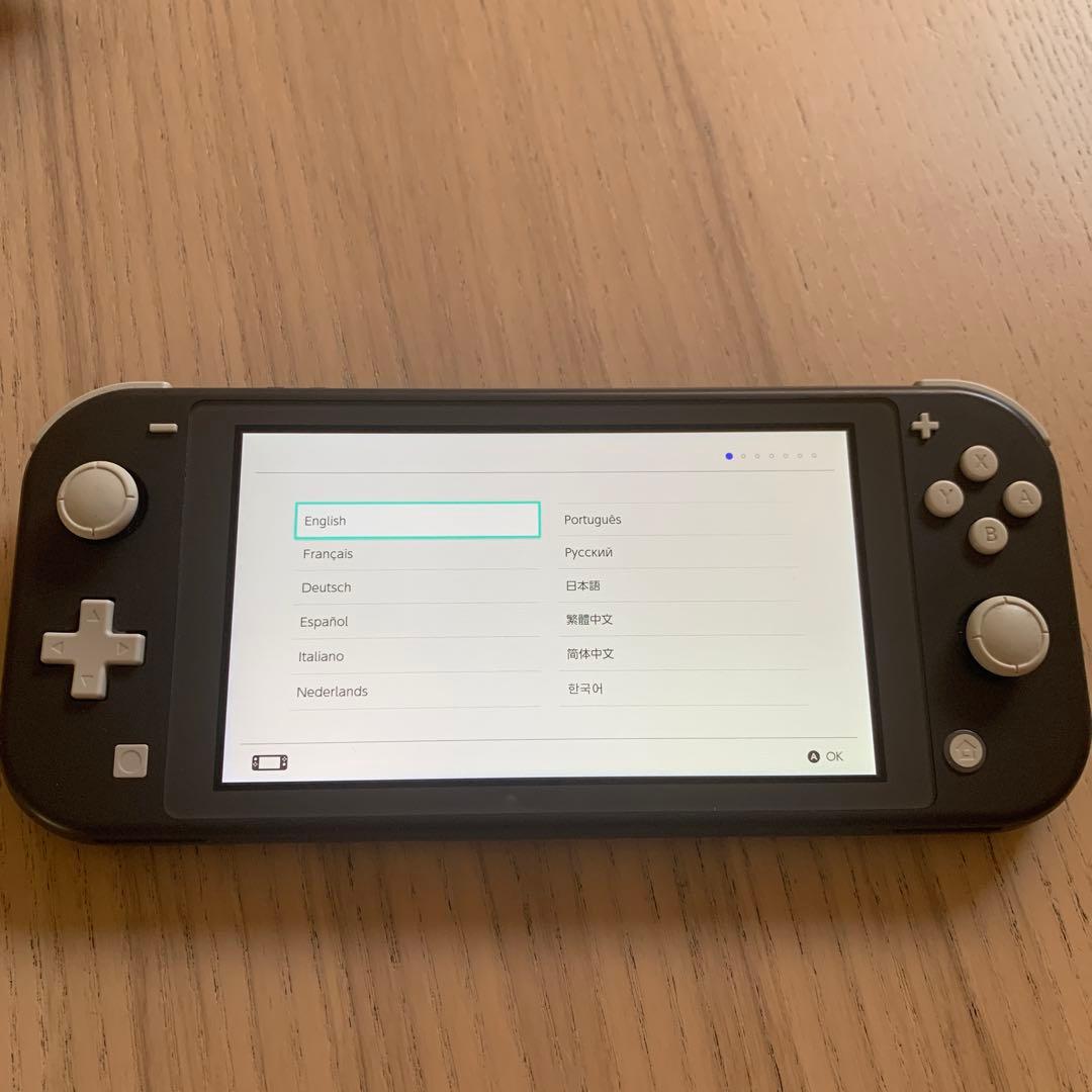 Nintendo Switch Lite グレー　箱、充電器つき