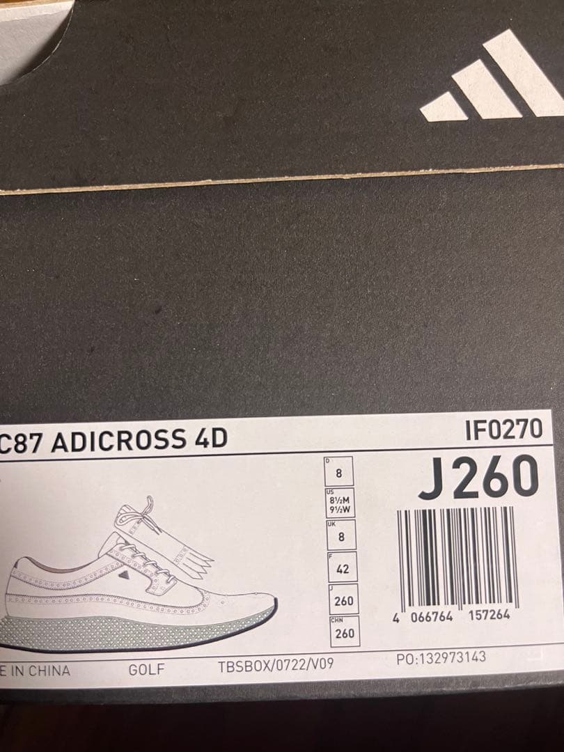 MC87 アディダス　adidas ADICROSS ゴルフシューズ26