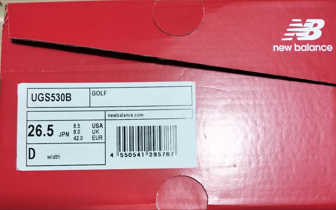 【新品】ニューバランス ゴルフシューズ UGS530B　26.5㌢ スパイクレス