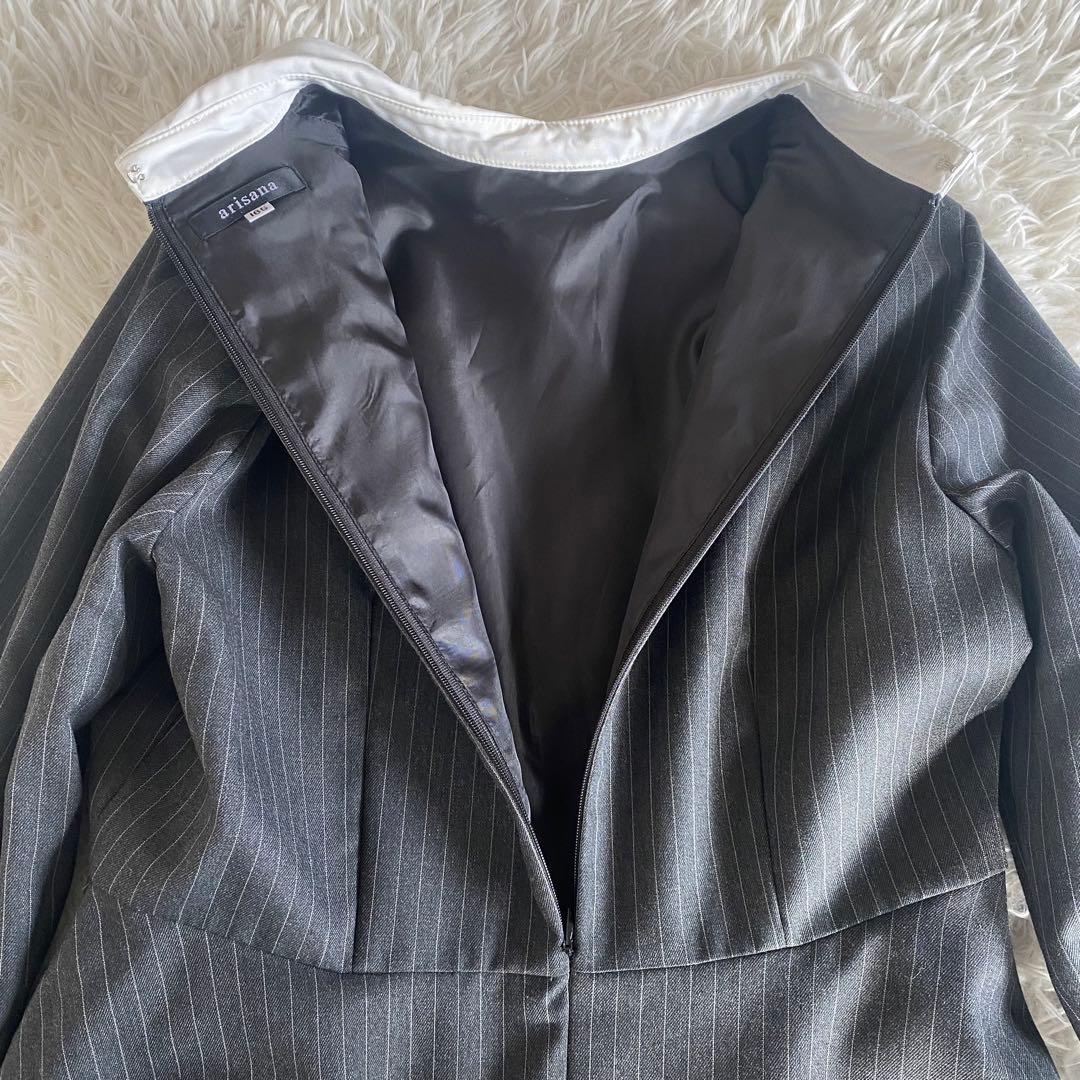 【極美品】アリサナ　165cm フォーマル4点セット　ボレロ　ワンピース　グレー