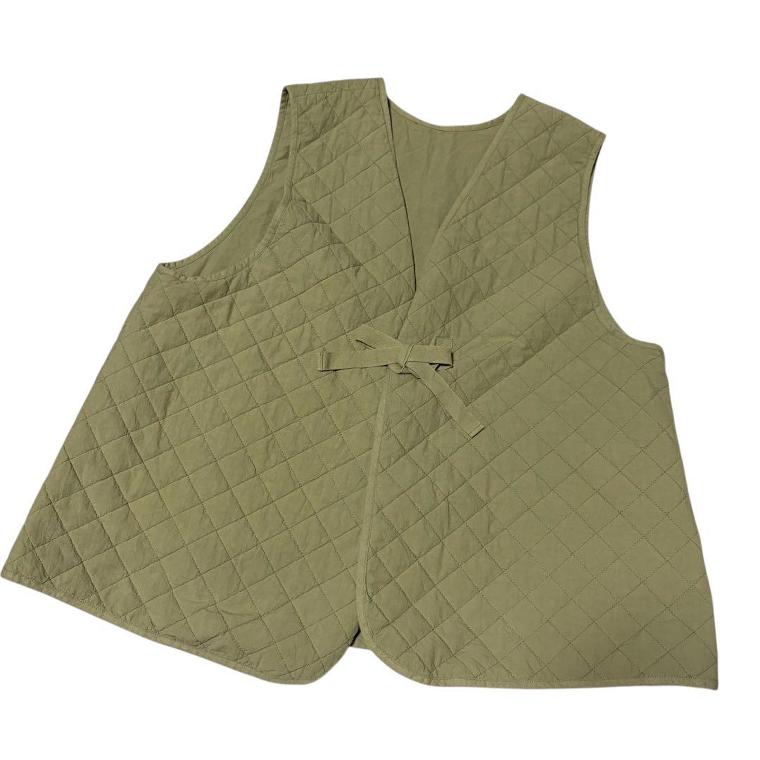 nestRobe　コットンラミーキルティングリバーシブルベスト　ネストローブ