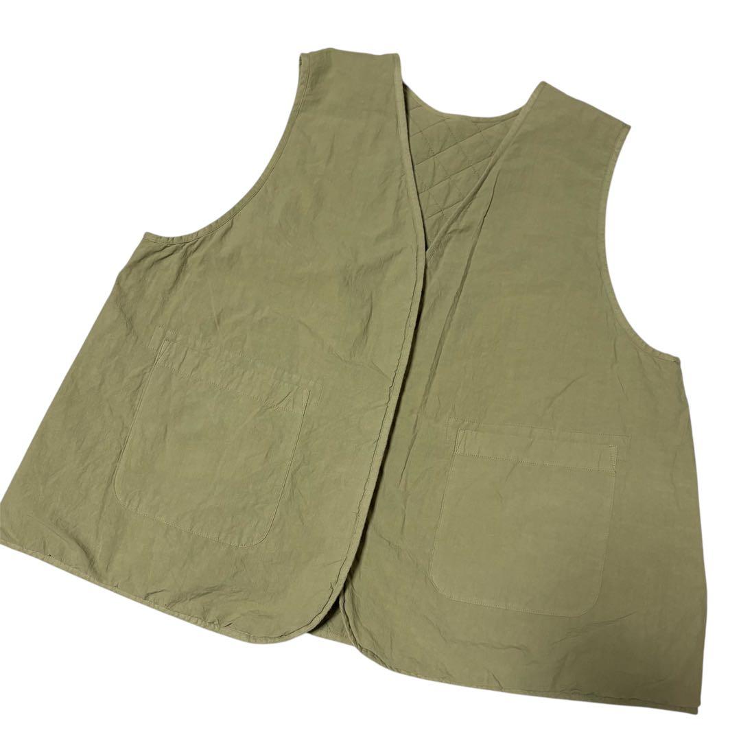 nestRobe　コットンラミーキルティングリバーシブルベスト　ネストローブ