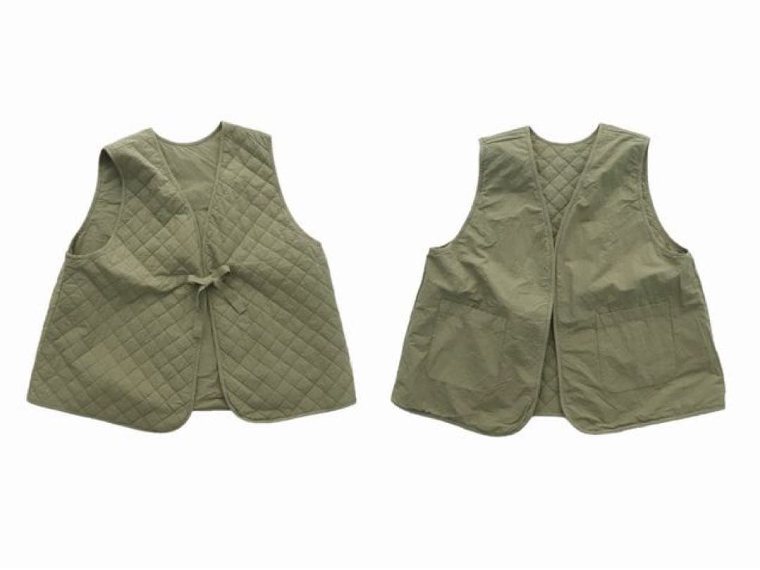 nestRobe　コットンラミーキルティングリバーシブルベスト　ネストローブ